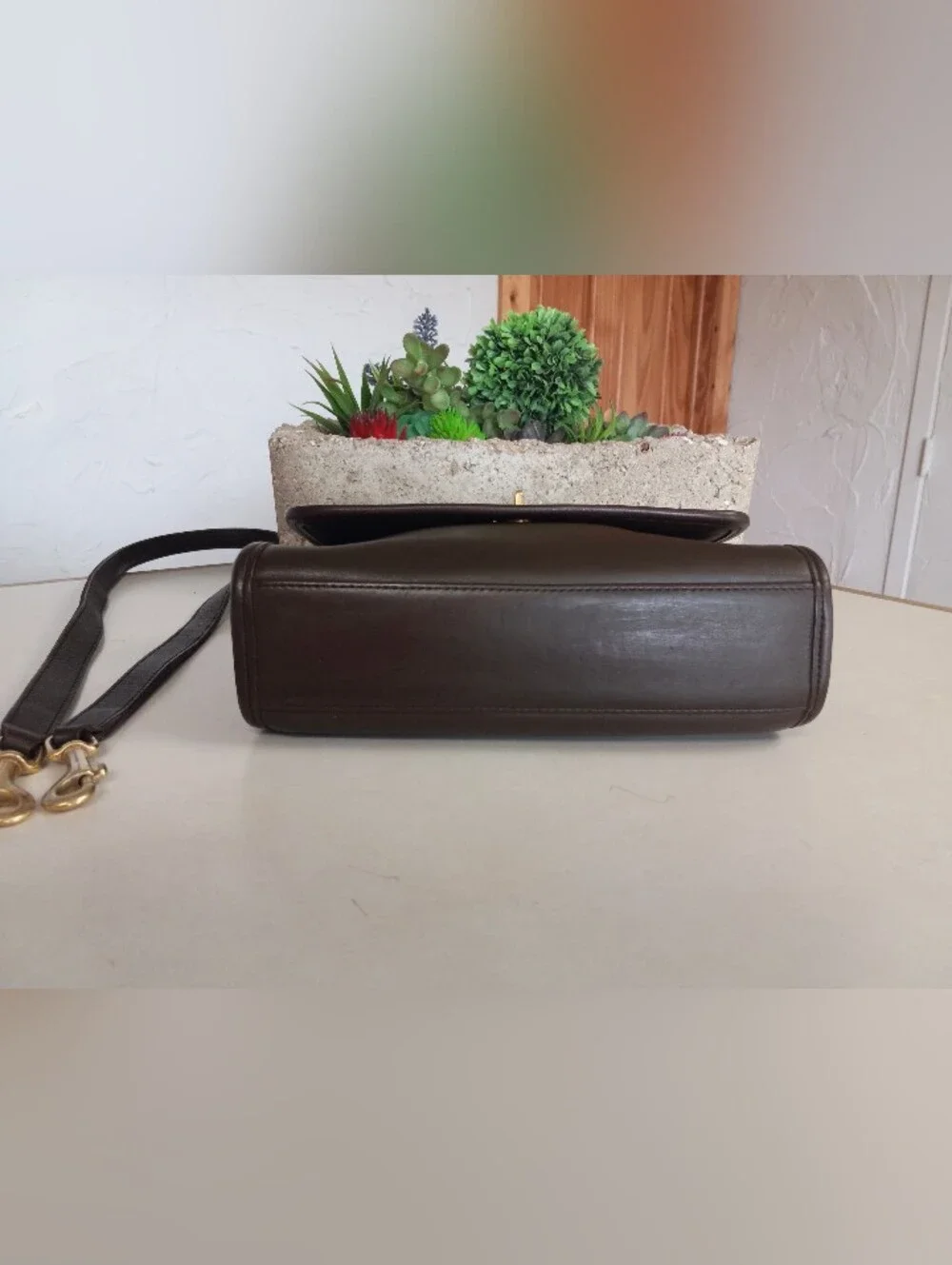 Coach Court Bag, 1996 Dark Brown Vintage, 30 Years Old, #9870